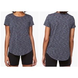 Lululemon Tee Love Crew III Space Dye Black / Dark Shadow Shirt